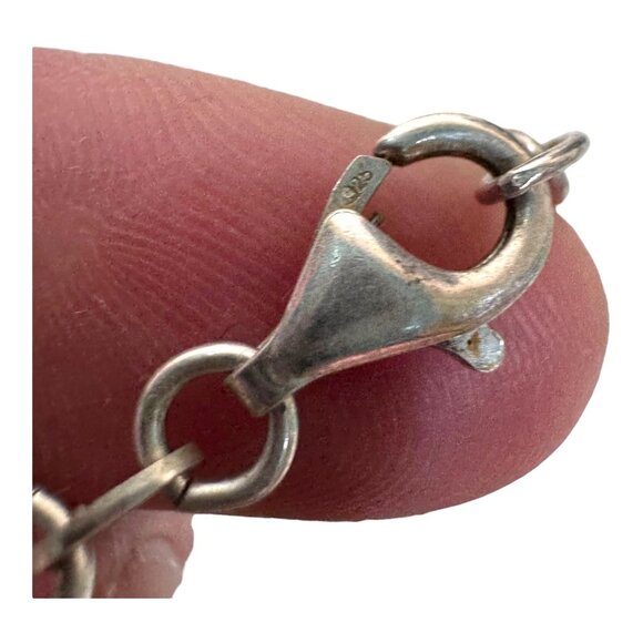 Samuel Benham BJC Sterling Silver Ruby Red Jewelry Set Necklace Bracelet Earring - Picture 15 of 15